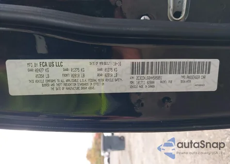 2017 Dodge Charger Sxt Awd from USA, damaged, VIN 2C3CDXJG6HH505851